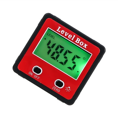 - Digital 2-key Inclinometer Level Box Protractor Angle Finder Gauge Meter Bevel