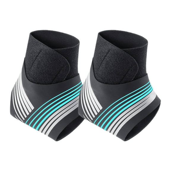 BESTSKY 2Pcs Ankle Brace,Active Recovery Neuropathy Socks,Adjustable Breathable Ankle Sleeve,Right,Blue,S