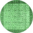 thumbnail image 1 of Ahgly Company Indoor Round Persian Emerald Green Traditional Area Rugs, 4' Round, 1 of 4