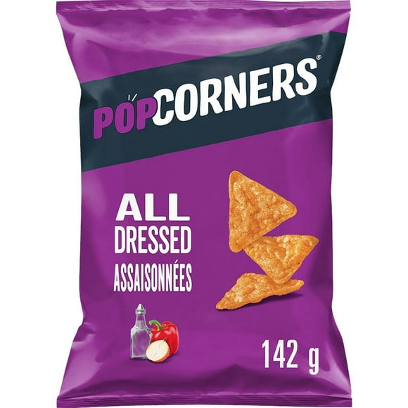 PopCorners croustilles de maïs soufflé aromatisées Assaisonnées 142g