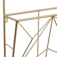 thumbnail image 4 of DecMode 15", 30"H 3-Tier Gold Geometric Wall Shelf (2 Count), 4 of 8