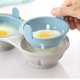 thumbnail image 3 of Microondas perfecto doble taza huevos cazador furtivo utensilios de cocina gratis huevo cocina fabricante vaporizador, 3 of 5