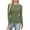 #A Army Green, variant on No Boundaries Long Sleeve Tops for Women Crew Neck Slim Fit Undershirts Casual Stretch Ribbed Knit Tee Shirts