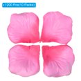 thumbnail image 3 of Uxcell Artificial Rose Petals Silk Flower Decoration Supplies for Wedding Decor, Gradient Rose Red 1200Pcs, 3 of 5