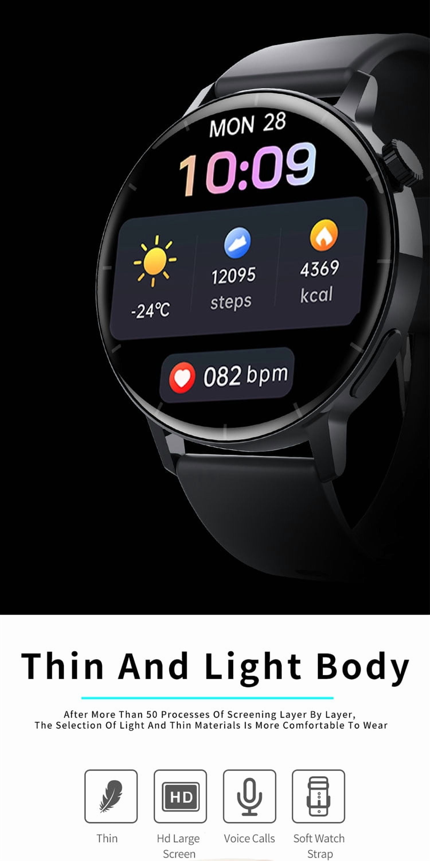 LAATIKUI F22R smart watch monitoring fitness tracker global positioning system Bluetooth call