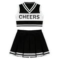 thumbnail image 4 of DPOIS Kids Girls Sleeveless Cheerleading Dress Crop Top with Pleated Skirt Set, 4 of 6