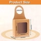 thumbnail image 4 of 20 cajas de papel kraft para botellas de vino con ventana, cajas de regalo para colgar botellas, cajas de regalo plegables para dulces, trufas, chocolate, galletas, frutas, cajas de vino para regalos, 4 of 4