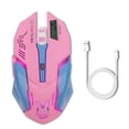 thumbnail image 1 of Ratón inalámbrico 800/1200/2400 DPI Ratón recargable ajustable Computadora de escritorio Accesorio para computadora portátil, Rosa Jumpingount EL004889-01B, 1 of 2