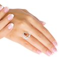 thumbnail image 2 of Natural Garnet In Limestone Women Jewelry 925 Sterling Silver Ring, 2 of 6