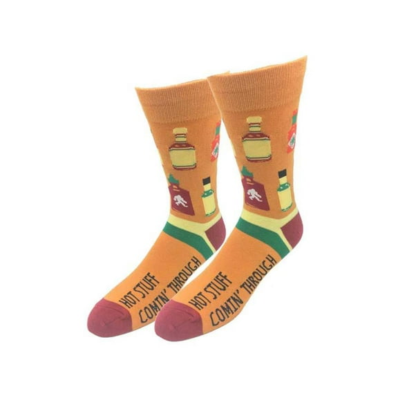 Bigfoot Hotsauce Orange One Size Fits Most Crew Socks