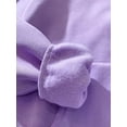 thumbnail image 3 of Daeful Chandails à Capuche en Molleton pour Femmes, Hauts à Capuche à Col, Hiver, Couleur Unie, Coupe Ample, Chandail Violet 2TG, 3 of 4