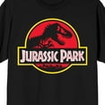 thumbnail image 2 of Jurassic Park Logo on Black Short Sleeve Adult T-Shirt-XXL, 2 of 4