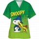 thumbnail image 2 of Uniforme de enfermera con estampado de dibujos animados de Snoopy, cuello en V, bolsillo, uniformes de enfermería, ropa de trabajo para mujer, monos, uniformes médicos para clínica, 2 of 5