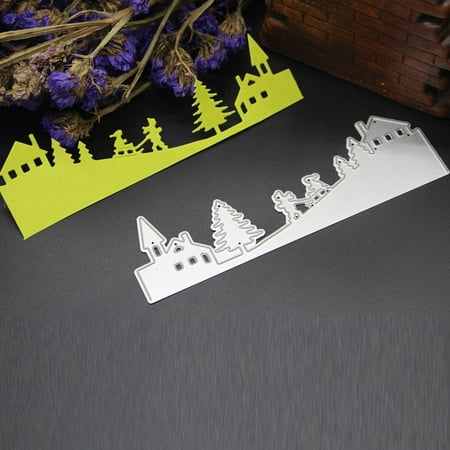 Scrapbook Layouts For Christmas Merry Christmas Metal Cutting Dies Stencils Scrapbooking Embossing DIY Crafts B ()