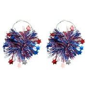 Chmadoxn Patriotic 4th of July Flag Earrings for Women - Red White Blue Dangle Jewelry, Independence Day Party Accessories, USA-Themed Holiday Gifts or Everyday Wear