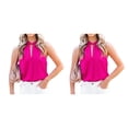 thumbnail image 1 of Minnieouse Blusa sin mangas para mujer, camisa bonita para niñas, ropa de moda transpirable para baile de compras, Top elegante de verano blanco M Type3 NO3 Minnieouse CBP250990, 1 of 5