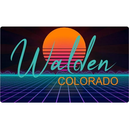 

Walden Colorado 4 X 2.25-Inch Fridge Magnet Retro Neon Design