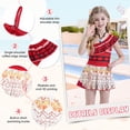 thumbnail image 3 of Marendyee Moana Princess One-Piece Swimsuit Adventure for Girls Ruffled Dress Bikini Toddler Beachwear Bathing Suit Beach Dress Birthday Gift 5-6 Years 120 CM, 3 of 17