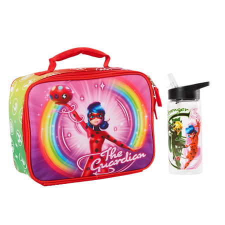 

Miraculous Ladybug Kids Lunch Box and Water Bottle Lunch Bag for Girls