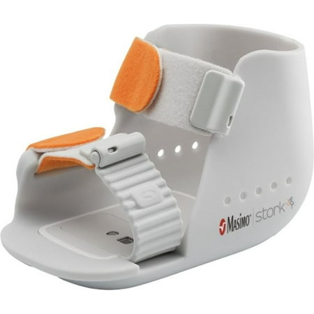 Masimo - Stork Vitals Baby Monitoring System with Smart Hub and Boot with Built-in Blood Oxygen and Pulse Rate Sensor - White