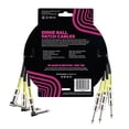 thumbnail image 3 of Cable de Conexión Ernie Ball Negro Recto/acodado 45,7 cm 3 Unidades, 3 of 3