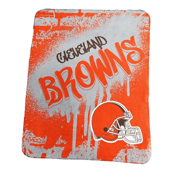 Logo Brands Cleveland Browns 50" x 60" Classic Graffiti Fleece Throw Blanket