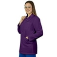 thumbnail image 4 of HeedFit Wrinkle‑Resistant Short‑Length Lab Coat, Unisex – 31″, S, Purple, 4 of 7