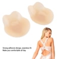 thumbnail image 4 of Silicone Pasties Cover Reusable Adhesive Bust Pasty Sticky Rabbit Ears Shape for Women Party Wedding Daily Wear One Pair, 4 of 7
