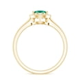 thumbnail image 2 of Rosec Jewels Lab Grown Emerald Teardrop Engagement Ring with Halo - Pear Shape Emerald Diamond Ring - AAAA Quality Certified, 10K Yellow Gold, US 7.50, 2 of 8