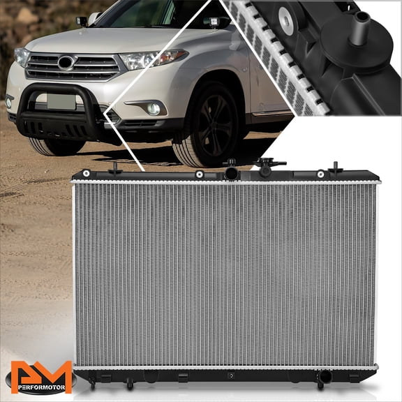 PM PERFORMOTOR Aluminum Core OE Style Radiator for 11-13 Toyota Highlander 3.5 Hybrid DPI-13286