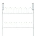 thumbnail image 4 of Mainstays 18 Pair over Door Shoe Organizer, Powder Coated White Finish, 6 Tiers, Metal Holder, 4 of 6