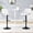 White*2, variant on StnTalk Set of 2 Height Adjustable Swivel Barstools with Back, Black PU Leather Counter Height Chairs, Modern Kitchen Island Chairs for Home Bar