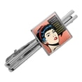 thumbnail image 1 of Not Good at Sappy Sentiments Sarcastic Comment Instead Funny Humor Square Tie Bar Clip Clasp Tack- Silver or Gold, 1 of 5