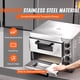 thumbnail image 5 of VEVOR Horno de pizza comercial de encimera, 14" de doble piso, horno de pizza electrico de acero inoxidable con piedra y mango, máquina para hacer pizza multiusos para interiores para restaurantes, 5 of 9