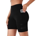 thumbnail image 2 of COMVALUE Women's 5''/7''/9'' Swim Shorts UPF 50+ High Waisted Board Shorts with Pockets Liner Quick Dry Swimsuit Bottoms (Black, XXL), 2 of 7