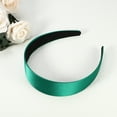 thumbnail image 5 of Unique Bargains Hair Headband Wide Satin Headband for Women  1.57" Wide Headband Green, 5 of 7