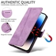 thumbnail image 4 of Flip Case for Samsung Galaxy A31 Dual SIM, 360 Degree Protection Shockproof PU Leather Wallet Phone Cover, Kickstand and 3 Card Slots, Purple, 4 of 14