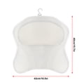 thumbnail image 3 of Almohada Antideslizante Para Bañera Con Ventosas, Soporte Para Reposacabezas Y Cuello De Bañera De Spa, Almohada Para Bañera De Malla De Aire De Secado Rápido Eigraketly CE006082-00, 3 of 6