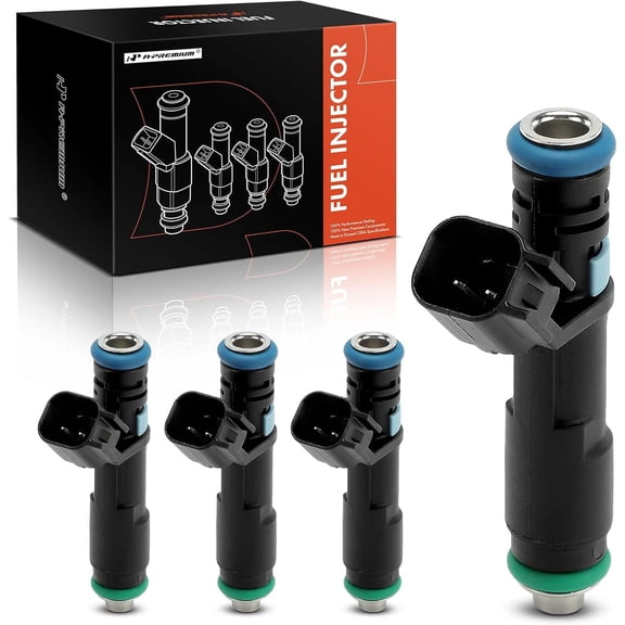 A-Premium Set of 4 Fuel Injectors Compatible with Jeep Cherokee 2016-2023, Compass 2018-2022, Renegade 2018-2021 & Chrysler 200 2015-2016 & Ram ProMaster City 2015-2022 & Fiat 500X 2018 & Dodge Dart