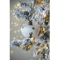 thumbnail image 2 of A&B Home Set of 4 Distressed White Metal Bell Hanging Ornaments 8.5" x 8.5" x 10", 2 of 8