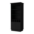 thumbnail image 3 of Miekor Furniture Claire Black Glassware Rack Bar Cabinet BS6777, 3 of 6