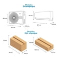 thumbnail image 4 of Minisplit Midea On Off Solo Frío 1.5 Toneladas 18,000BTUs 220V, 4 of 4