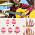 thumbnail image 1 of 5 Pcs Multifunction Silicone Thimble Tip Guitar Finger Guards DIY Crafts Tool Needlework Accessories, 1 of 7