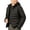 Black, variant on Quilted Puffer Jacket for Teens Boys Kids Zip Up Winter Warm Lightweight Hooded Coat Outerwear 9-17 Years