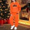 thumbnail image 2 of Christmas Sweatsuit Set for Girls 2 Piece Graphic Casual Long Sleeve Holiday Sweatshirts Sweatpants Set 7-8 Years Girl Clothes, 2 of 4