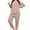 C1-Pink, variant on Women's Plus Size 2 Piece Lounge Set Long Sleeve Top and Drawstring Jogger Pants Sweatsuit with Pockets