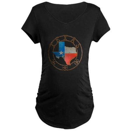 

CafePress - Texas Wrought Iron Barn Art Maternity T Shirt - Maternity Dark T-Shirt