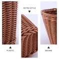 thumbnail image 6 of SEWCHICS Brown Retro Bike Basket, Pe Wicker, Easy Install, Large Capacity 1Pc, 6 of 7