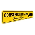 thumbnail image 3 of Construction Zone Novelty Decor, Metal Wall Sign - 4x18 Inches, 3 of 4
