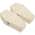 thumbnail image 1 of Halloween Candy Packaging Box Wooden Coffin Shape 2Pcs for Adults, 1 of 7